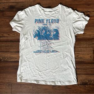 Pink Floyd Distressed 72 Tour Concert Graphic Tee Shirt Sz Medium London Retro